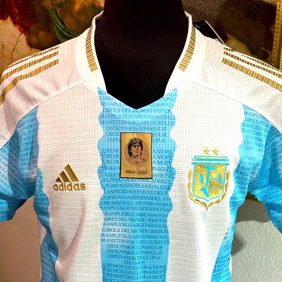 Adidas Argentina Maradona Rare Jersey Homage World Cup NWT🇦🇷⚽️🏆 - Picture 3 of 15